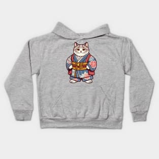 Japanese sumo cat Kids Hoodie